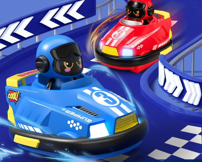 Interactive RC Bumper Cars Set of 2 - 2026 Battle Edition | Perfect Family Game Night Gift