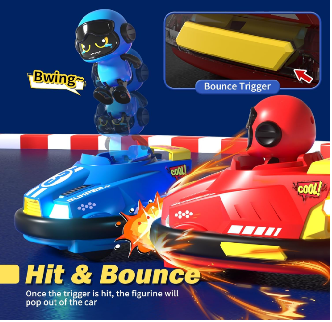 Interactive RC Bumper Cars Set of 2 - 2026 Battle Edition | Perfect Family Game Night Gift