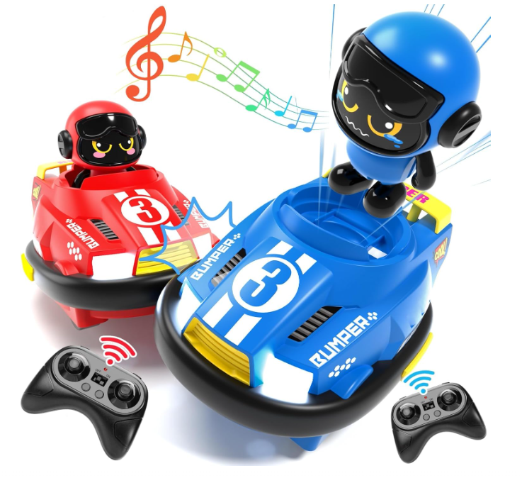 Interactive RC Bumper Cars Set of 2 - 2026 Battle Edition | Perfect Family Game Night Gift